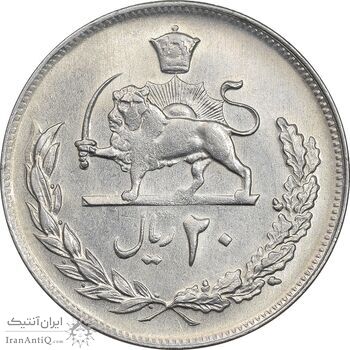 سکه 20 ریال 1352 - عددی - AU55 - محمد رضا شاه سکه 20 ریال 1352 - عددی - AU55 - محمد رضا شاه