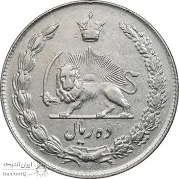 سکه 10 ریال 1344 - EF40 - محمد رضا شاه