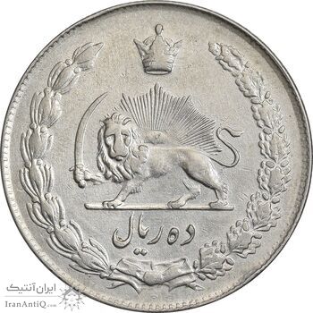 سکه 10 ریال 1343 - ضخیم - EF40 - محمد رضا شاه