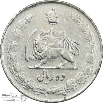 سکه 10 ریال 1335 - EF40 - محمد رضا شاه