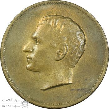 مدال برنز بیست و پنجمین سال سلطنت 1344 - AU - محمدرضا شاه
