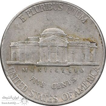 سکه 5 سنت 1998P جفرسون - EF45 - آمریکا