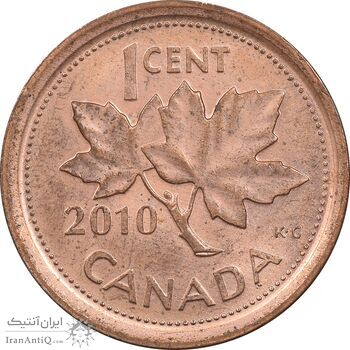 سکه 1 سنت 2010 الیزابت دوم - MS61 - کانادا