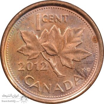 سکه 1 سنت 2012 الیزابت دوم - MS61 - کانادا