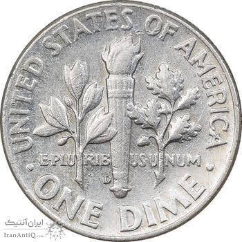 سکه 1 دایم 1964D روزولت - AU55 - آمریکا سکه 1 دایم 1964D روزولت - AU55 - آمریکا