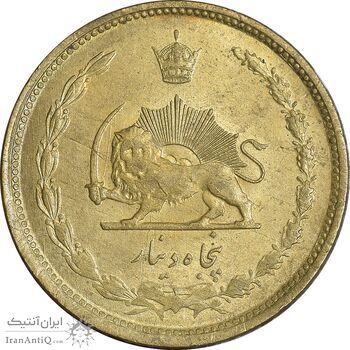 سکه 50 دینار 1332 برنز - ضخیم - MS61 - محمد رضا شاه