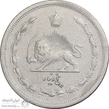 سکه 5 دینار 1310 نیکل - EF40 - رضا شاه