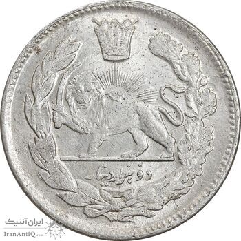 سکه 2000 دینار 1344/39 - سورشارژ تاریخ - تصویری - MS63 - احمد شاه