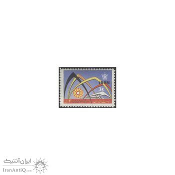 تمبر افتتاح نمایشگاه ایران 1344 - محمدرضا شاه