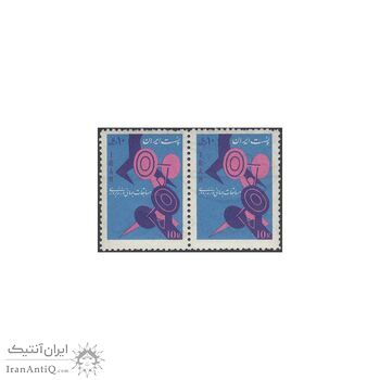 تمبر هجدهمین دوره مسابقات جهانی وزنه برداری 1344 - محمدرضا شاه تمبر هجدهمین دوره مسابقات جهانی وزنه برداری 1344 - محمدرضا شاه