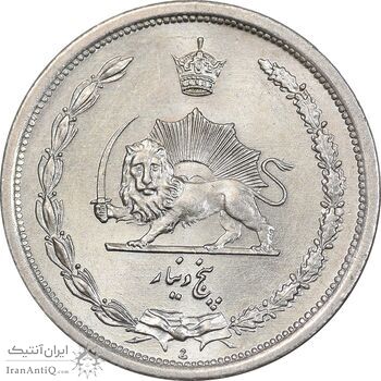 سکه 5 دینار 1310 نیکل - MS66 - رضا شاه