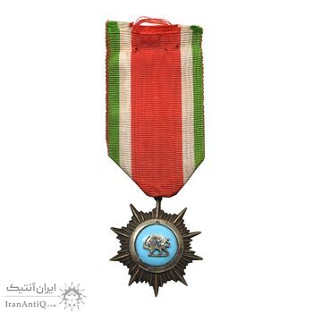 نشان نقره علمی - EF - رضا شاه