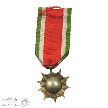 نشان نقره علمی - EF - رضا شاه