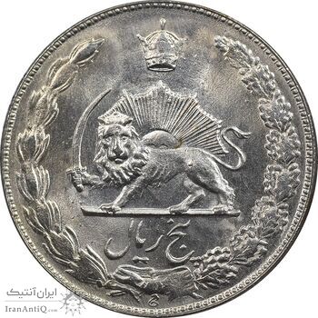 سکه 5 ریال 1349 - MS64 - محمد رضا شاه