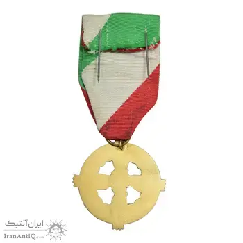 نشان آویز بزرگداشت رازی - طلایی - با جعبه فابریک - UNC - محمد رضا شاه