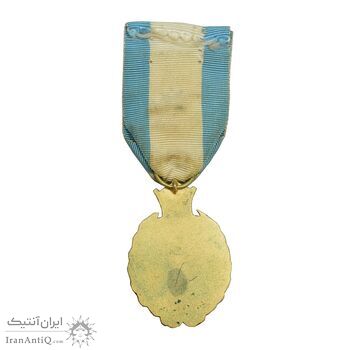 نشان بیست و پنجمین سال سلطنت - با جعبه فابریک - AU - محمد رضا شاه