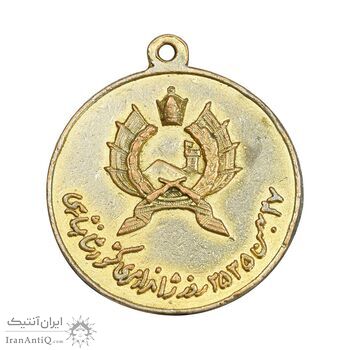 مدال آویز روز ژاندارمری 27 بهمن 2535 - EF - محمدرضا شاه