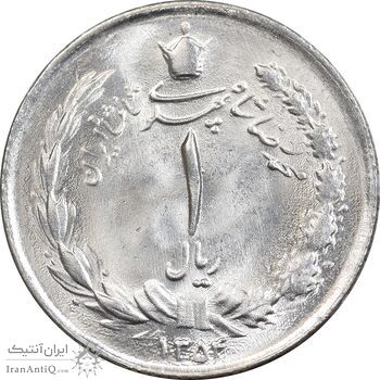 سکه 1 ریال 1354 خطی - MS64 - محمد رضا شاه