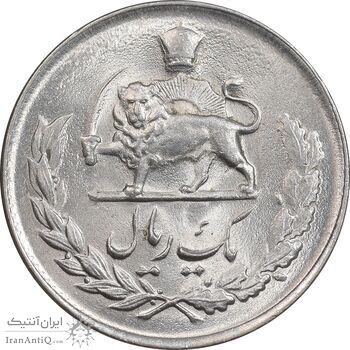 سکه 1 ریال 1335 مصدقی - MS63 - محمد رضا شاه