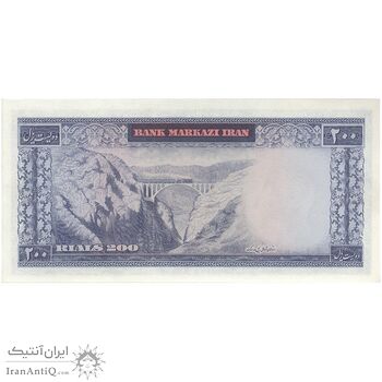 اسکناس 200 ریال (آموزگار - جهانشاهی) - تک - UNC64 - محمد رضا شاه اسکناس 200 ریال (آموزگار - جهانشاهی) - تک - UNC64 - محمد رضا شاه