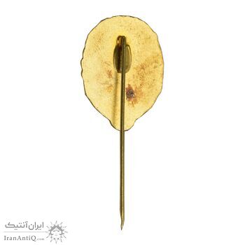 نشان سوزنی یادبود فدراسیون شنا ایران - طلایی - AU - محمد رضا شاه