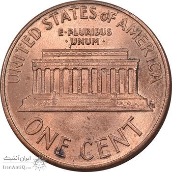 سکه 1 سنت 1989D لینکلن - MS62 - آمریکا