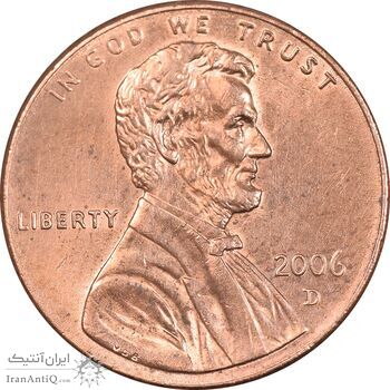 سکه 1 سنت 2006D لینکلن - MS62 - آمریکا