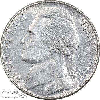 سکه 5 سنت 1997P جفرسون - MS62 - آمریکا