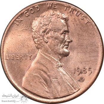 سکه 1 سنت 1985D لینکلن - MS63 - آمریکا