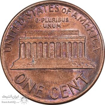 سکه 1 سنت 1988D لینکلن - MS62 - آمریکا