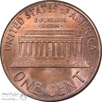 سکه 1 سنت 1989D لینکلن - MS62 - آمریکا