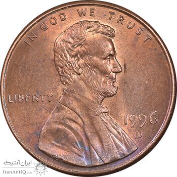 سکه 1 سنت 1996D لینکلن - MS61 - آمریکا
