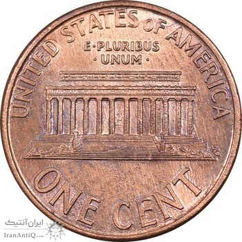 سکه 1 سنت 1996D لینکلن - MS63 - آمریکا