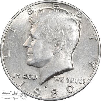 سکه نیم دلار 1980P کندی - MS61 - آمریکا