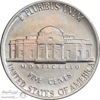 سکه 5 سنت 1982D جفرسون - AU58 - آمریکا