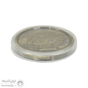 مدال نقره بازدید محمدرضا شاه و فرح از انگلستان 1975 - UNC - محمد رضا شاه