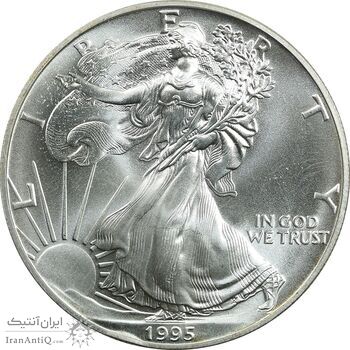 مدال یادبود 1 دلار 1995 عقاب - PF64 - آمریکا
