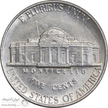 سکه 5 سنت 1991D جفرسون - AU58 - آمریکا