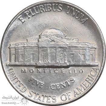 سکه 5 سنت 1991D جفرسون - AU58 - آمریکا