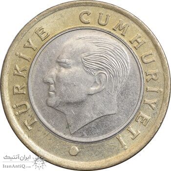 سکه 1 لیر 2020 جمهوری - AU58 - ترکیه