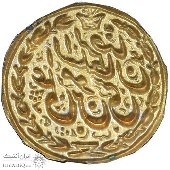 سکه پولکی برنز امام رضا (ع) - AU - قاجار