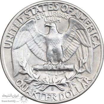 سکه کوارتر دلار 1964D واشنگتن - EF45 - آمریکا سکه کوارتر دلار 1964D واشنگتن - EF45 - آمریکا
