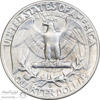 سکه کوارتر دلار 1964D واشنگتن - EF45 - آمریکا سکه کوارتر دلار 1964D واشنگتن - EF45 - آمریکا