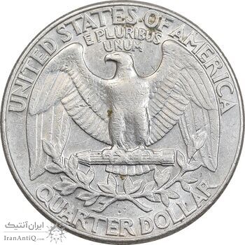 سکه کوارتر دلار 1991D واشنگتن - EF45 - آمریکا