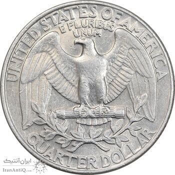 سکه کوارتر دلار 1992D واشنگتن - EF45 - آمریکا