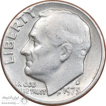 سکه 1 دایم 1975D روزولت - EF45 - آمریکا سکه 1 دایم 1975D روزولت - EF45 - آمریکا