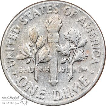 سکه 1 دایم 1972D روزولت - EF45 - آمریکا