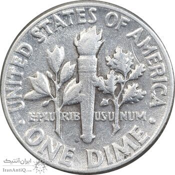 سکه 1 دایم 1957 روزولت - EF45 - آمریکا