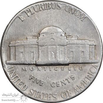 سکه 5 سنت 1971D جفرسون - EF45 - آمریکا