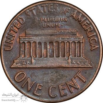 سکه 1 سنت 1971D لینکلن - EF45 - آمریکا